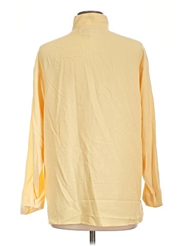 Gloria Vanderbilt Long Sleeve Silk Top (view 2)