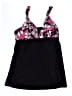 Silhouette Solution Floral Black Swimsuit Top Size 22 - photo 1