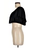 ASOS 100% Polyester Black Short Sleeve Top Size 8 - photo 5