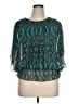 DressBarn 100% Polyester Teal 3/4 Sleeve Blouse Size 0X - photo 1
