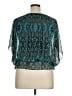 DressBarn 100% Polyester Teal 3/4 Sleeve Blouse Size 0X - photo 2