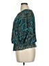 DressBarn 100% Polyester Teal 3/4 Sleeve Blouse Size 0X - photo 5