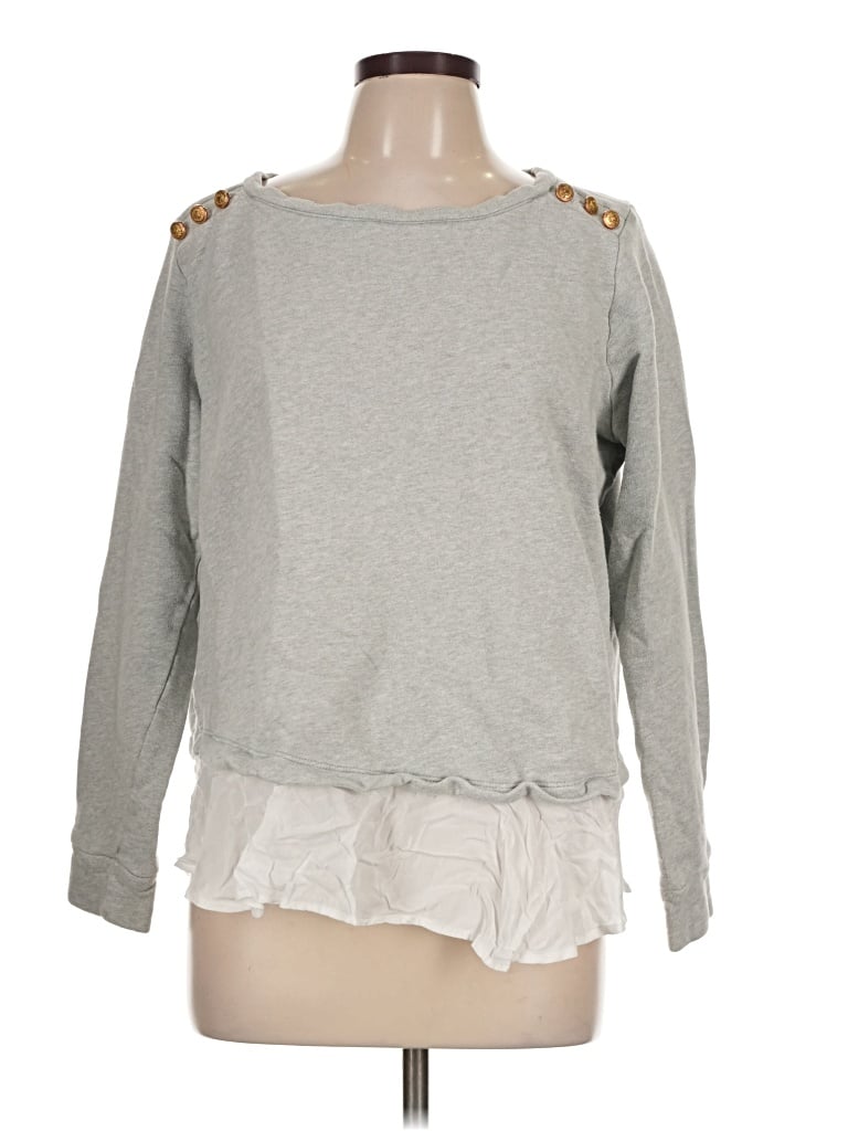 Pre-owned Crown & Ivy Sweatshirt In Gray