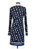 MICHAEL Michael Kors Graphic Blue Casual Dress Size S - photo 2