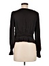Gap 100% Polyester Black Long Sleeve Blouse Size Med Petite - photo 2