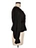 Gap 100% Polyester Black Long Sleeve Blouse Size Med Petite - photo 4
