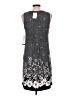Perceptions Graphic Gray Casual Dress Size 10 - photo 2