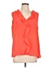 Vince Camuto 100% Polyester Orange Sleeveless Blouse Size L - photo 1