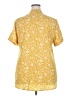 Timeson Yellow Short Sleeve Blouse Size XXL - photo 2