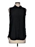 J.Crew Factory Store 100% Polyester Black Sleeveless Blouse Size 6 - photo 1