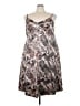 Torrid Animal Print Brown Cocktail Dress Size 3X Plus (3) - photo 1