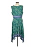 Lux II Paisley Green Casual Dress Size L - photo 2