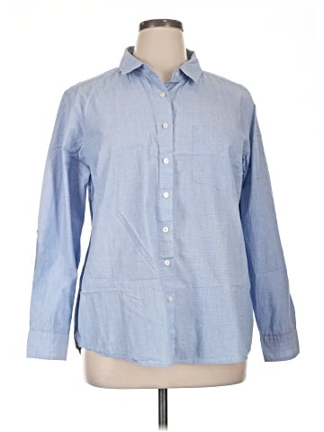 Per Se Long Sleeve Button-Down Shirt (view 1)