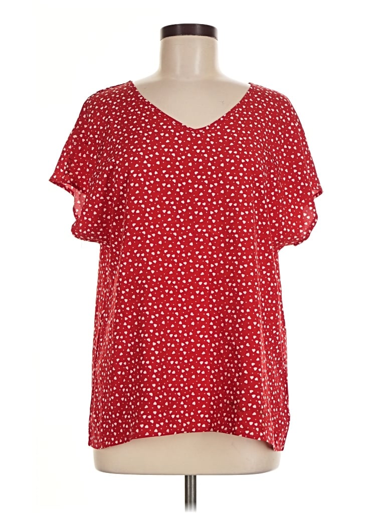 Pre-owned Emery Rose Short Sleeve T-shirt In Red