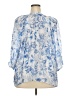 Halogen Blue 3/4 Sleeve Blouse Size 2X - photo 2