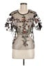 dalia Gray Short Sleeve Blouse Size M - photo 1