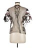dalia Gray Short Sleeve Blouse Size M - photo 2