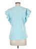 Crown & Ivy Teal Short Sleeve Top Size M - photo 2