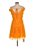 Self-Portrait 100% Polyester Orange Chiffon midi dress Size 10 - photo 2