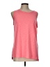 Peyton Jensen Pink Sleeveless T-Shirt Size L - photo 1
