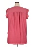 Ann Taylor LOFT 100% Polyester Pink Short Sleeve Top Size XL - photo 2