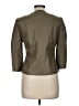 E3 by Etcetera 100% Leather Green Leather Jacket Size 6 - photo 2