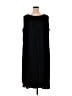 Catherines 100% Polyester Solid Black Casual Dress Size 26 waist - photo 2