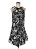 Milly 100% Rayon Print Black Cocktail Dress Size 8 - photo 1