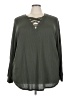 Torrid Green Long Sleeve Blouse Size 3X Plus (3) - photo 1
