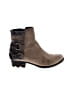 Sorel 100% Leather Gray Ankle Boots Size 9 1/2 - photo 1