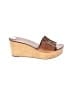 Tory Burch 100% Leather Brown Wedges Size 7 1/2 - photo 1