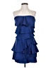 BCBGMAXAZRIA 100% Polyester Blue Cocktail Dress Size 2 - photo 1
