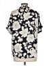 Unbranded 100% Polyester Floral Gray Short Sleeve Blouse Size L - photo 2