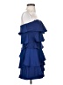 BCBGMAXAZRIA 100% Polyester Blue Cocktail Dress Size 2 - photo 4