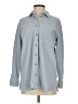 MWL by Madewell 100% Polyester Solid Blue Long Sleeve Blouse Size XXS - photo 1