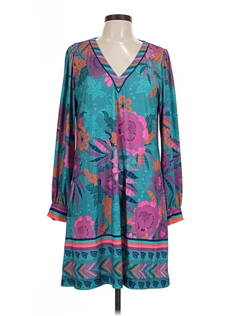 Pre-owned Hale Bob Casual Dress In Teal