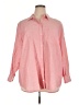 Old Navy 100% Cotton Pink Long Sleeve Button-Down Shirt Size XL Petite - photo 1