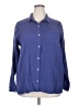 Jessica Simpson 100% Cotton Blue Long Sleeve Button-Down Shirt Size XXL - photo 1