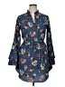 Blush 100% Polyester Paisley Blue Casual Dress Size XL - photo 1
