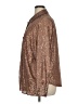 Anthropologie 100% Polyester Metallic Brown Long Sleeve Blouse Size XL - photo 5