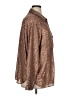 Anthropologie 100% Polyester Metallic Brown Long Sleeve Blouse Size XL - photo 4
