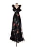 Mac Duggal Floral Black Cocktail Dress Size 4 - photo 1