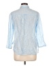Persifor Stars Blue 3/4 Sleeve Blouse Size L - photo 2