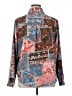 Unbranded 100% Polyester Print Red Long Sleeve Blouse Size XL - photo 2
