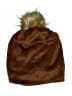 Adrienne Landau 100% Polyester Brown Tan Beanie Size S - photo 1
