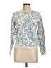 Tahari Floral Blue Pullover Sweater Size L - photo 1