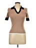 ABLE Tan Short Sleeve Turtleneck Size L - photo 1
