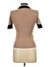 ABLE Tan Short Sleeve Turtleneck Size L - photo 2
