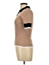 ABLE Tan Short Sleeve Turtleneck Size L - photo 5