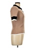ABLE Tan Short Sleeve Turtleneck Size L - photo 4